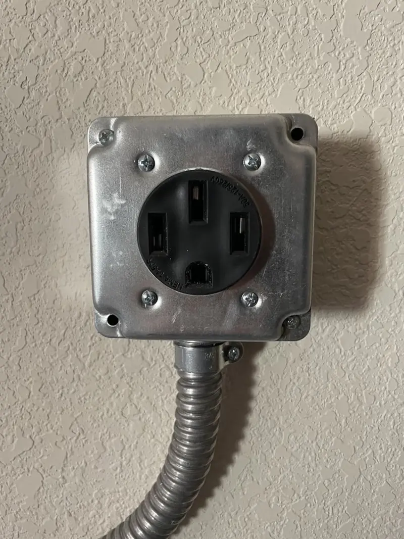 NEMA 14-50 outlet installed for Smart Home Electrical in Midvale